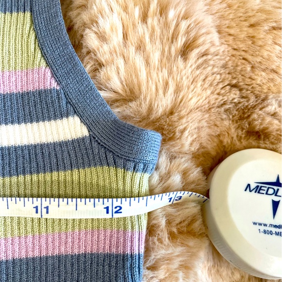 Hippie Rose Stripe color block Ruffled bottom dress Size: M - Picture 5 of 8